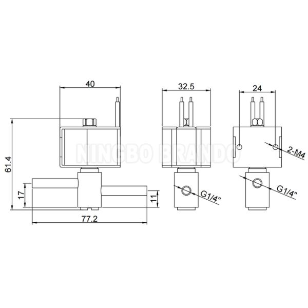 FDF2AK Sanhua Type Normally Open Refrigeration Solenoid Valve FDF2AK01 1/4'' 0