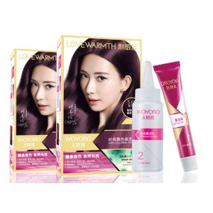 China Salon Home Plant Extract  50ml Permanent Hair Color Cream on sale
