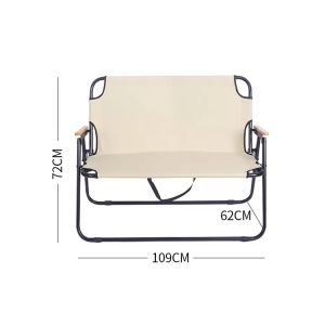 Lightweight 2 Person Portable Collapsible Beach Chair for Camping and Hunting