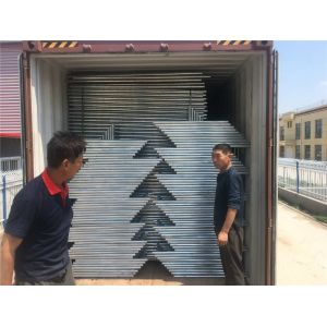 8FT X 12FT 12.5GA wire 38mm outer tubing temp chain link construction security