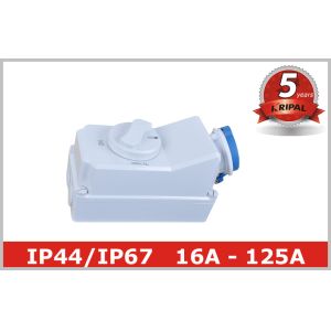 16A 32A 63A 125A Interlocked Switched Socket Outlet Industrial Power