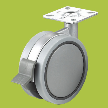Quality China supplier big size 100mm casters swivel plate caster wholesale