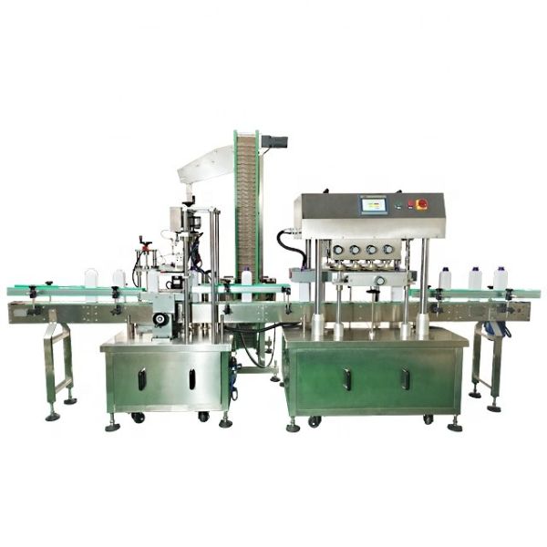 Quality Fully Automatic Linear Plastic Thread Bottle Capper Capping Machine for Capping Wheel Rubbing wholesale