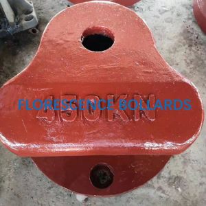 Cast Iron Marine Mooring Tee Head Bollard With Anchors