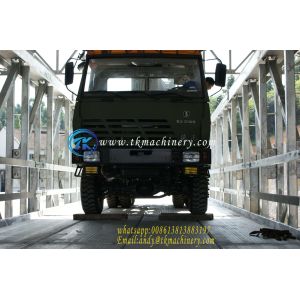 Modular Steel Bridge Delta Bridge Permanent Long Span Heavy Load BS5400 HA+20HB