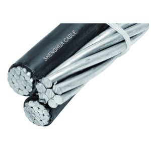 3 Core Aerial Bundled Triplex Service Drop Cable For Overhead Power Transmission