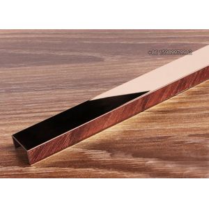 Cheap SUS201 U Channel Trim Moulding Abrasionproof Waterproof Weatherproof for sale