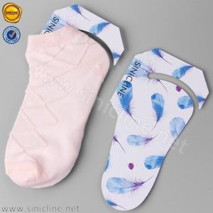 China Retail 6cm*10cm Ankle Socks Paper Header Cards For Display on sale