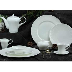 Phoenix Embossed Bone China Dinnerware Set 12pcs
