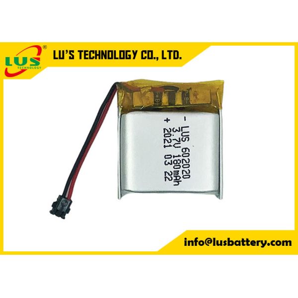 3.7V 180mAh Lipo Polymer Rechargeable Battery LP602020 lithium battery 180mah 3