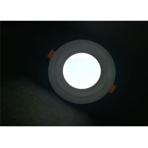 Slim Recessed Led Circular Panel Lights Pink Edge Lit Residential Pure White