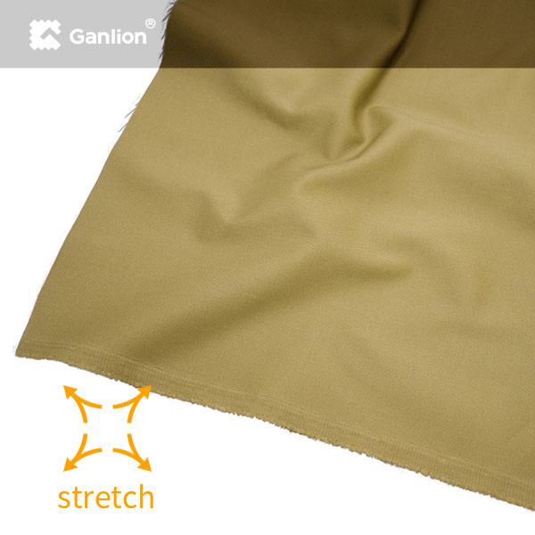 205GSM polyolefine fiber Twill 2/1 Stretched Workwear Material For Medical Uniform Fabric