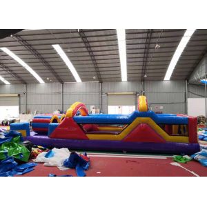 Durable Bouncy Inflatable Obstacle Race UV Protective SGS Certification