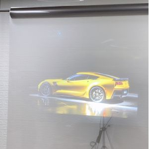 Transparent Self Adhesive Holographic Rear Projection Film for Window Projection