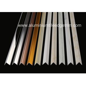 Durable Brushed Aluminum Corner Guards Equal Angle Extrusion Profile