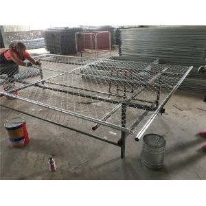 chain link temporary construction fence panels 6FT X 10F Mesh 2 3/8 " x 2 3/8" (