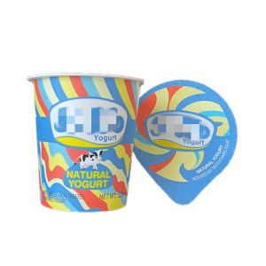 Plastic Yogurt Cup with Customizable Logo and Capacity 125ml