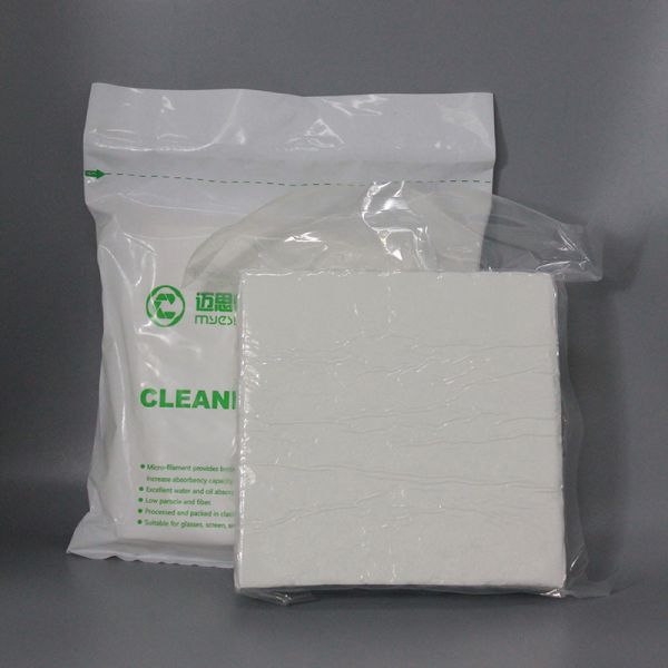 Extremely Soft Polyester Cleanroom Paper Mechanical Strength White Microfiber
