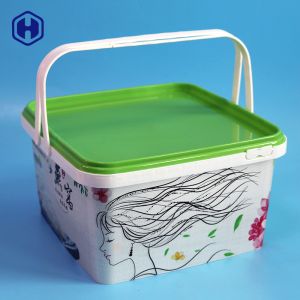 Mood Cake 93OZ IML Plastic Containes With Handle