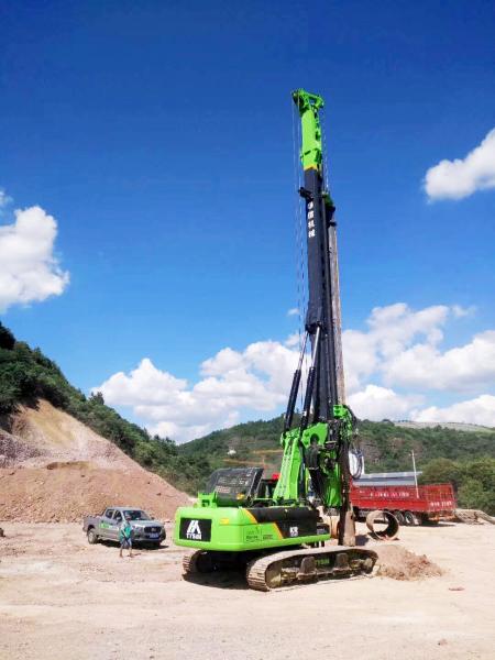 Quality Max Drilling Depth 68m Pile Driving Equipment , Borehole Drilling Machine 5~26 Rpm Rotation Speed KR220C wholesale