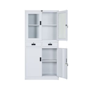 Office Furniture Metal Tool Storage Cabinet With Two Drawers