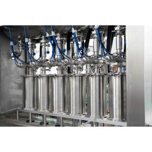 Linear Full Automatic Piston Pump Chocolate Spread Jar Filling Machine