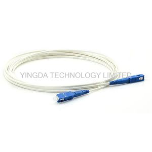 Indoor FTTH Fiber Optic Patch Cord 3M With SC / UPC Connectors FRP Strength