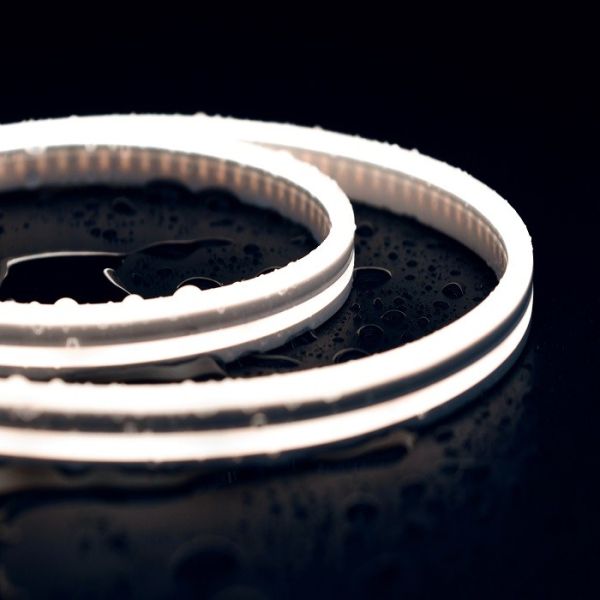 4mm Width Waterproof Neon Lights 2835LED IP44 / IP67 Silicone Flex DC24V 3000K