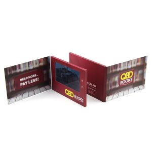 4.3/5/7/10 inch LCD video express book LCD video business card with 8GB memory