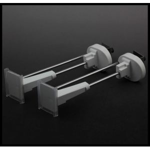 China COMER Metal Display Chrome Plating Hook with Plastic Price Tag for mobile phone accessories retail stores on sale