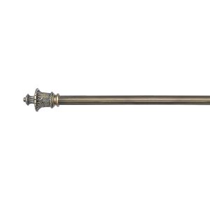 Cheap Window Metal Luxury Curtain Poles Silver Adjustable Iron Curtain Rods for sale