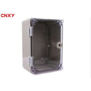 Cheap Safety Plastic Hinged Box , Waterproof Terminal Box PC Retardant Material for sale