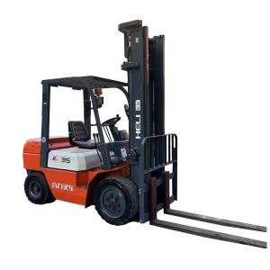 China High-Value Used Heli K35 3.5T Diesel Forklift, Orange, Durable Steel Build for Reliable Material Handling in Factories, Warehouses and Yard Environments on sale