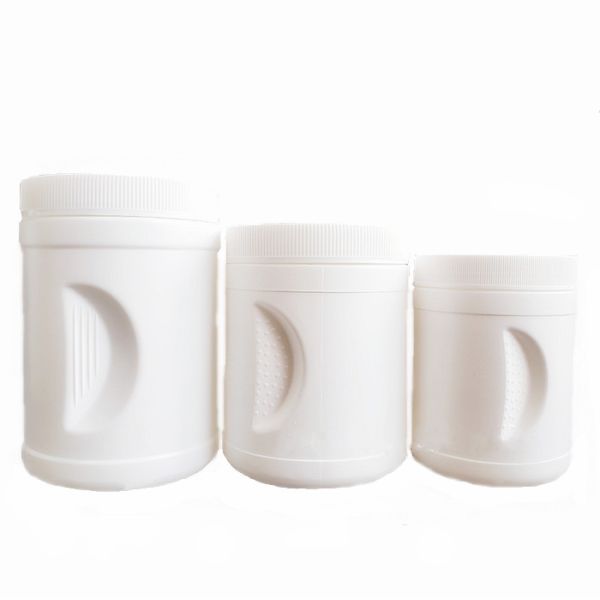Quality Shatterproof Round White Plastic Canisters 500 Ml Butter Container With Grip Fasten wholesale