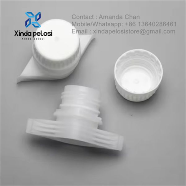 Quality Sort Spouted Caps White Plastic Cap Above Water Spout Spout Dispenser Cap wholesale