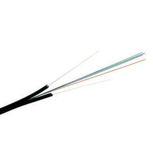 2 Core Fiber Optic Cable FTTH Indoor Optical Fiber Drop Cord With Strength