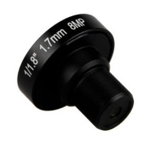 1/1.8″ Φ4.82mm 1.7mm F2.0 8mp 185 degree M12x0.5 fisheye lens with IR correction