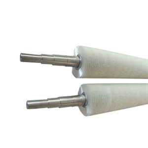 Large Size Industrial Roller Brushes / Vegetable Cleaning Brush White Color