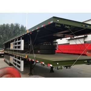 5 Axle 60T 100T Container Loading Flatbed Semi Trailer