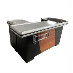 Stainless Steel Supermarket Checkout Counter Durability Cabinet Customizable