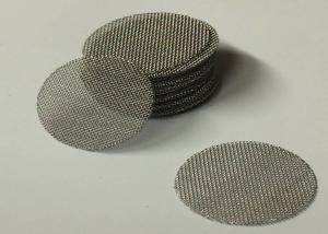 China Round 10 Micron Wire Mesh Filter Disc Multiple Shapes For Filter on sale