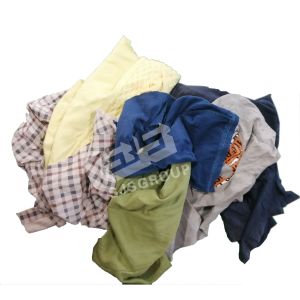 High absorbency 100 Cotton Clean Up Rags Mixed Cleaning Wiping Rags for