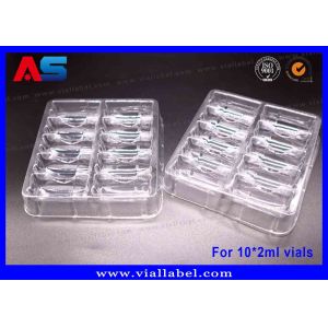 Custom Pharmaceutical Plastic Trays And Boxes For 2ml Peptide Glass Vials , MOQ