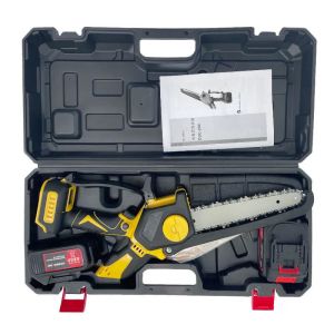 6-inch Portable Electric Lithium Chain Saw With Small Chainsaw Chain and Battery