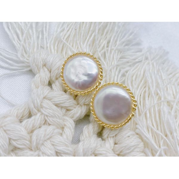 Vintage Gold Color Earrings Set Round Shape Pearl Earrings For Women Simple Square Round Fashion Earring Party Jewelry