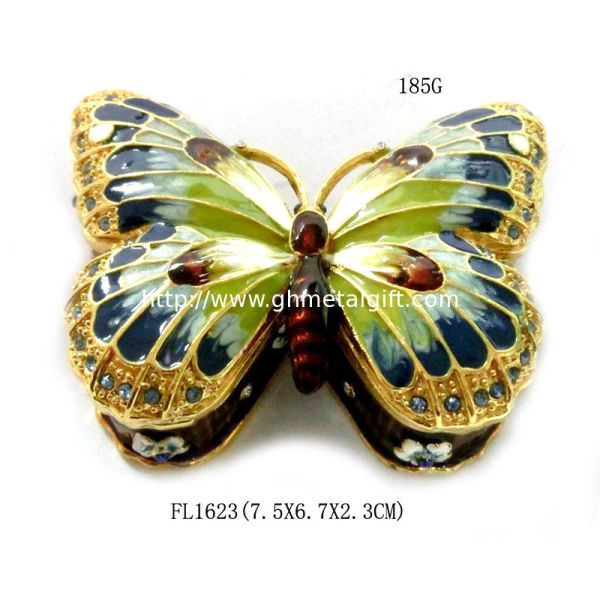Cute butterfly shape custom portable nice hot sale jewelry box