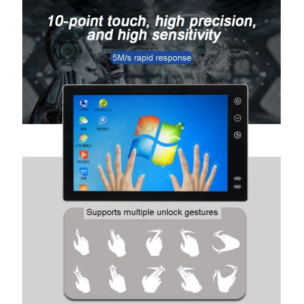 15.6-inch Industrial Embedded Touch Display Outdoor Marine Proof 1000Nits High Brightness Ip67 Monitor