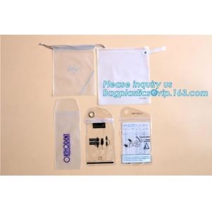oxo biodegradable clear pvc slider zip bags, stationery handle bags with slider zipper, PU Clear EVA cosmetic Zipper Bag
