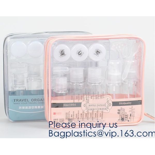 High Performance Toiletry Bag,Vinyl Plastic Toiletry for Travel Accessories Organizer Makeup bag,Wine sling Recycled Cos