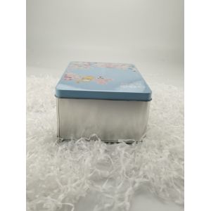 PMS Printing Matte Finish Metal Rectangular Tin Box With Lid